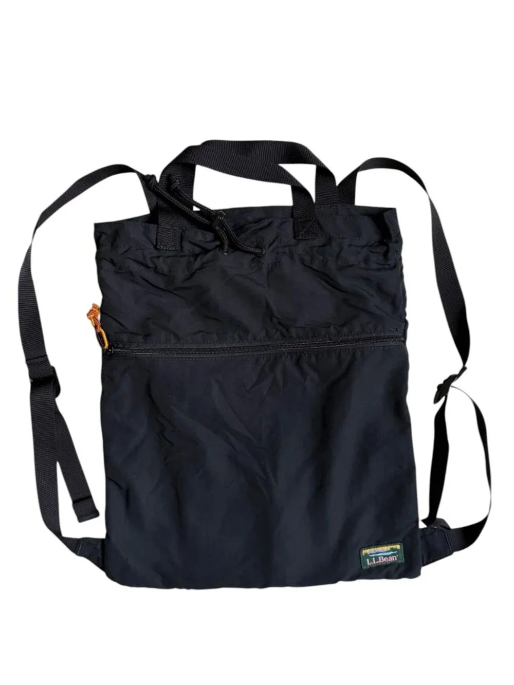 L.L.Bean Mountain Classic Drawstring Pack (Black)